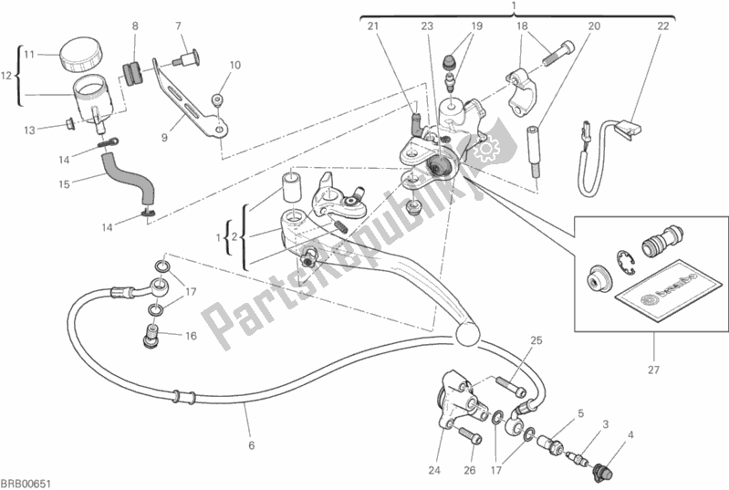 Toutes les pièces pour le Commande D'embrayage du Ducati Superbike Panigale V4 S USA 1100 2020